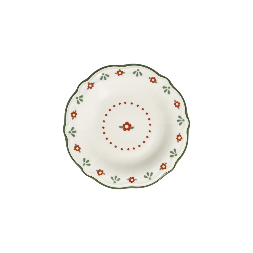 Set de veselă 24 piese, multicolor, din porțelan