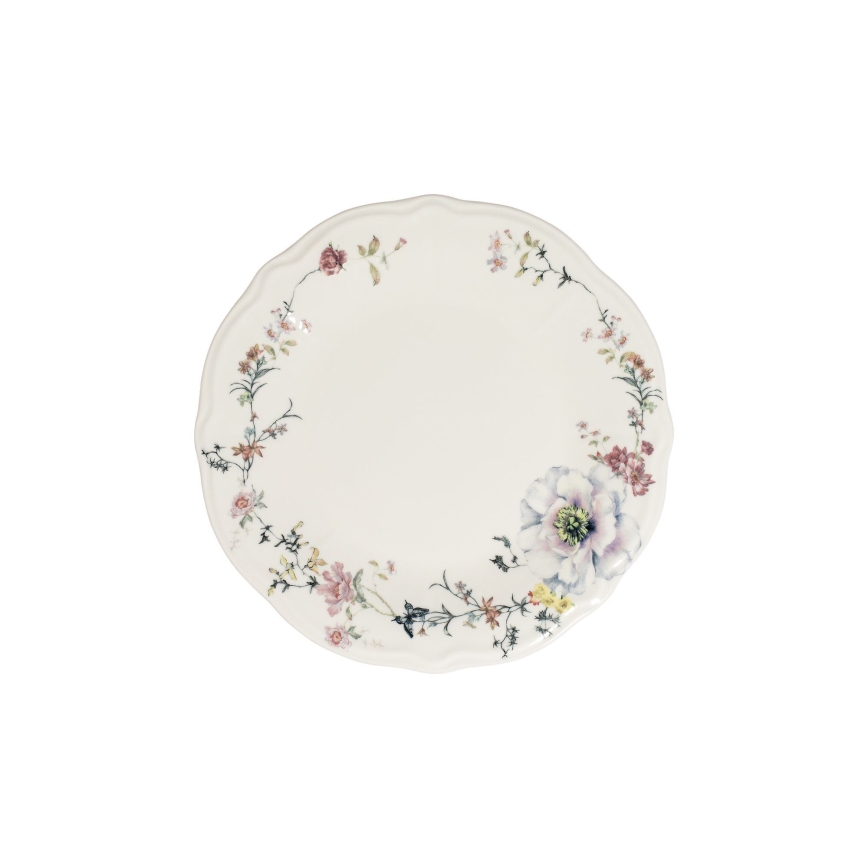 Set de veselă 24 piese multicolor/porțelan