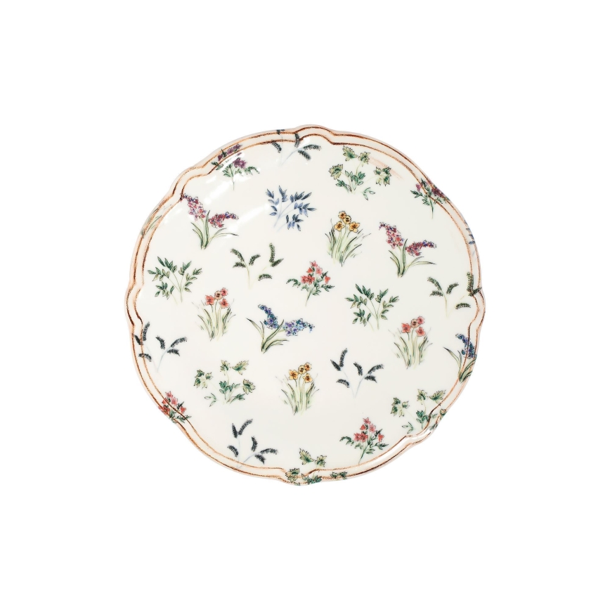 Set de veselă 24 piese multicolor/porțelan