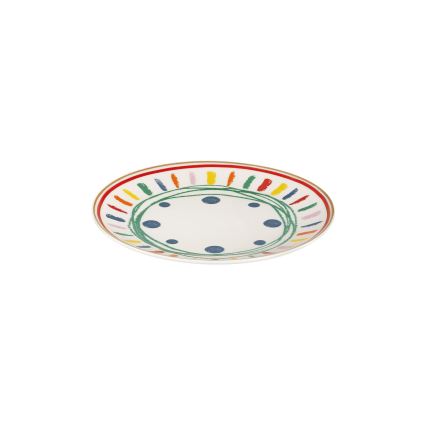 Set de veselă 24 piese multicolor/porțelan