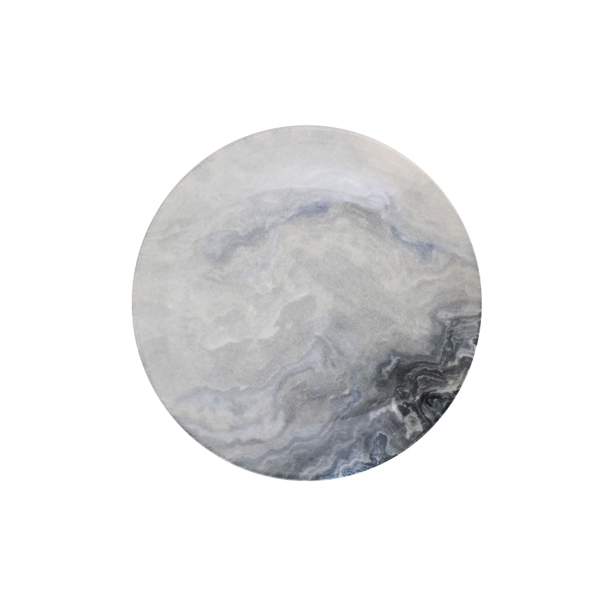 Set de veselă, 24 piese, porțelan, maro