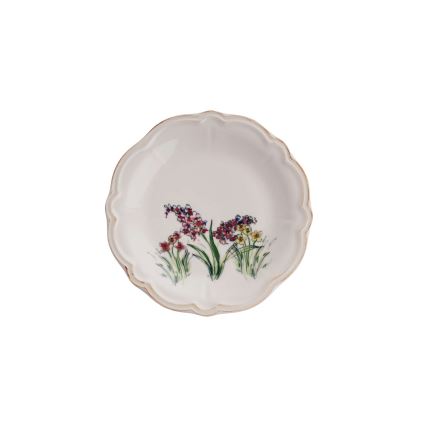 Set de veselă, 24 piese, porțelan multicolor
