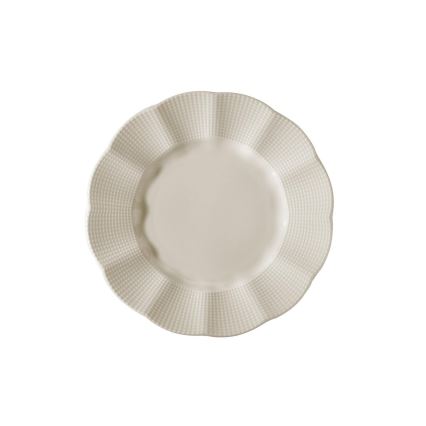 Set de veselă, 26 piese, porțelan alb