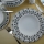 Set de veselă 62 piese alb/albastru/negru/porțelan
