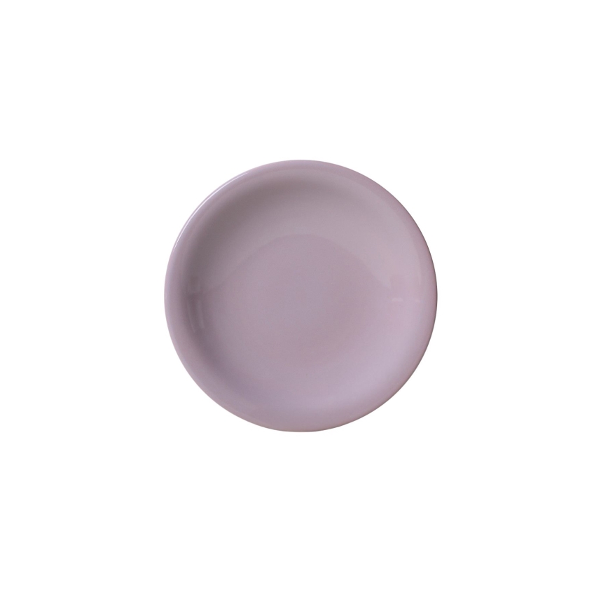 Set de veselă din ceramică, 18 piese, violet/alb