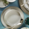 Set de veselă din porțelan, 16 piese, bej