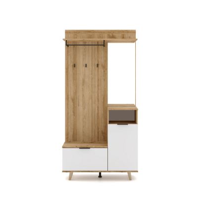 Set hol cu oglindă SVEN, maro/alb