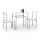 Set LANCE pentru balcon, metal/alb