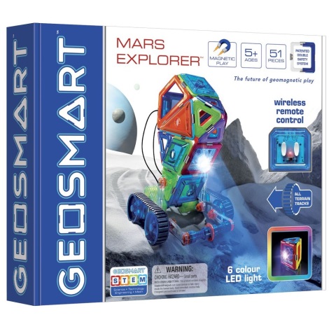 Set magnetic de construit Mars Explorer 51 buc. GeoSmart