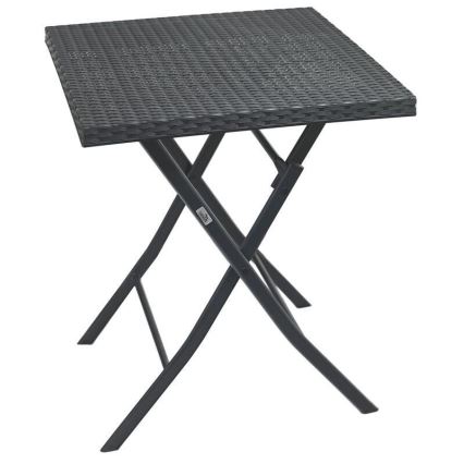 Set masă de grădină cu 2 scaune, gri
