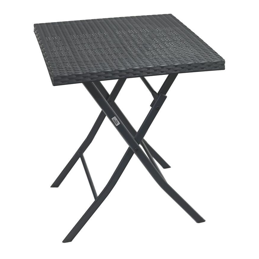 Set masă de grădină cu 2 scaune, gri