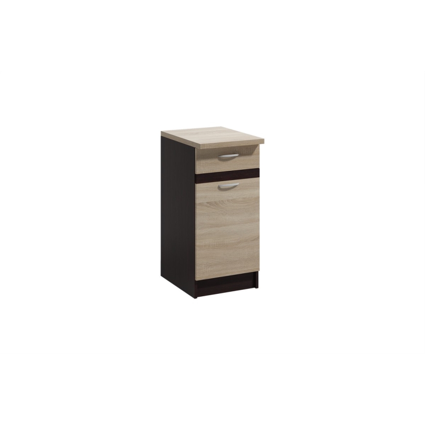 Set mobilier de bucătărie VALERIA 180 cm, maro/stejar Sonoma