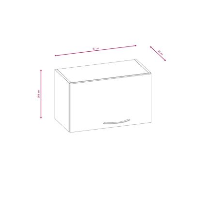 Set mobilier de bucătărie VALERIA 240 cm, stejar sonoma/maro