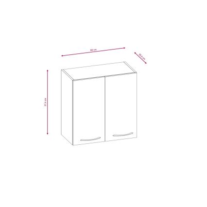 Set mobilier de bucătărie VALERIA 240 cm, stejar sonoma/maro