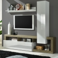 Set mobilier pentru living LENOR alb/maro