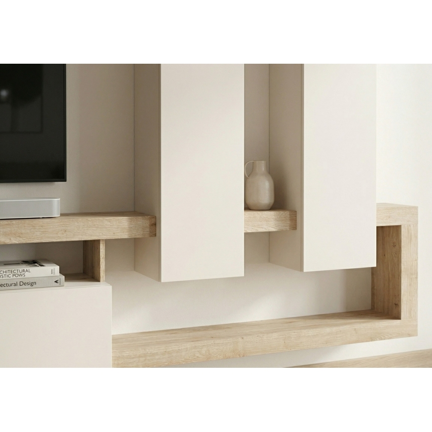 Set mobilier pentru living LENOR, cașmir/maro