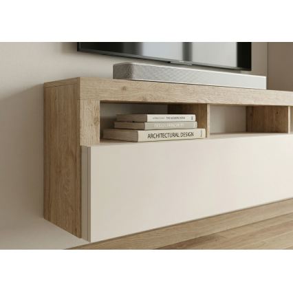 Set mobilier pentru living LENOR, cașmir/maro