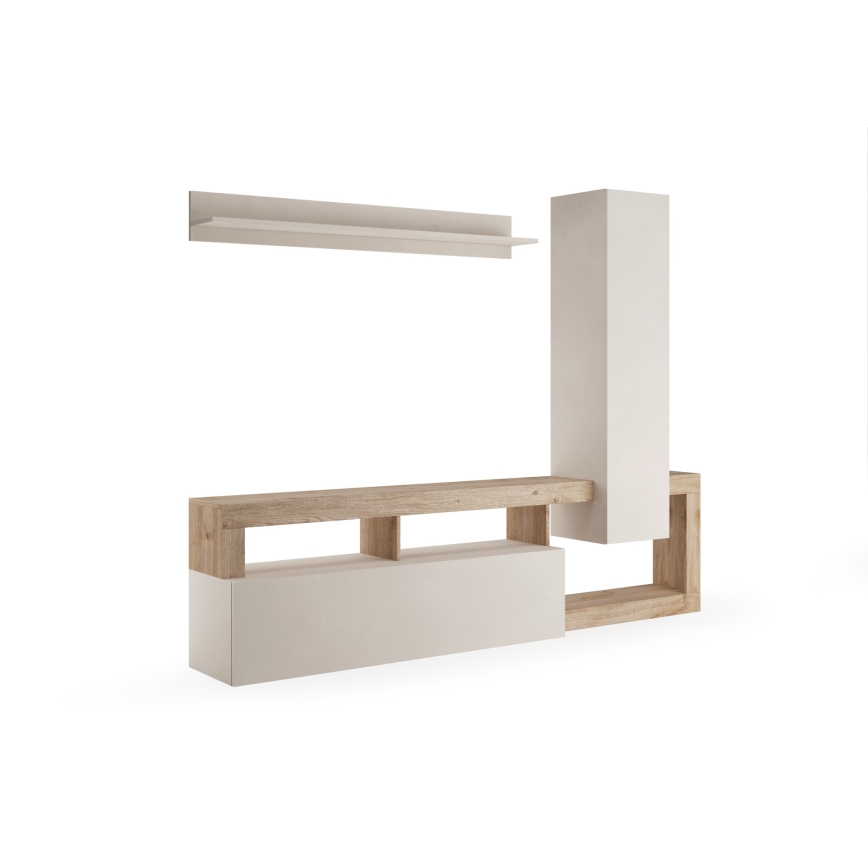 Set mobilier pentru living LENOR, cașmir/maro