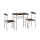 Set pentru balcon LANCE 82x50 cm, metal/wenge