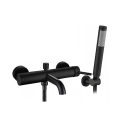 Set pentru cadă LUNGO, negru mat - REA-B6634