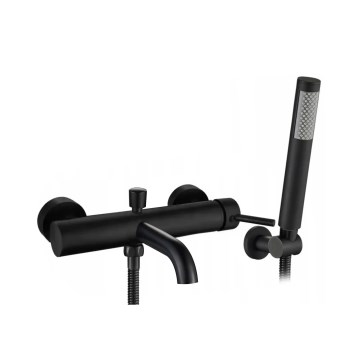 Set pentru cadă LUNGO, negru mat - REA-B6634