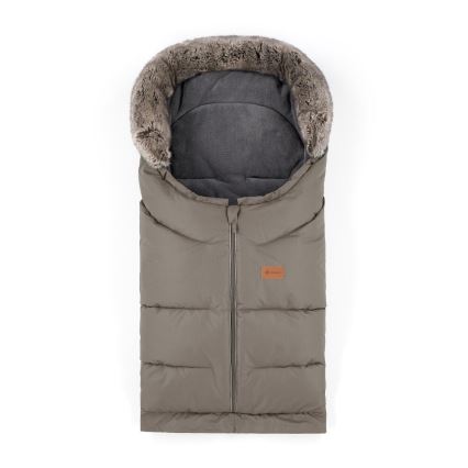 SET sac pentru cărucior 4 în 1 PETITE&MARS ARCTIC + mănuși pentru cărucior FURRY Mocha Mousse
