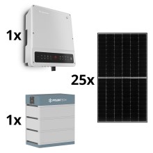 Set solar GOODWE - 10kWp JINKO + convertor hibrid 10kW GOODWE 3f + baterie 10,65kWh PYLONTECH