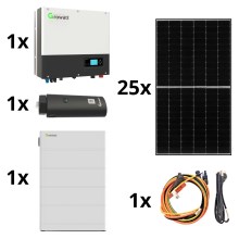 Set solar GROWATT: 10kWp JINKO + convertor hibrid 3p + baterie 10,24 kWh