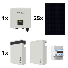 Set solar: SOLAX Power 10kWp RISEN Full Black + invertor SOLAX 3f 10kW + baterie 11,6 kWh