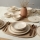 Set veselă 24 piese, bej/ceramică