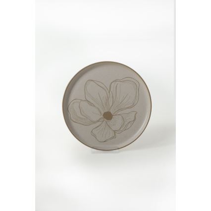 Set veselă 24 piese, bej/ceramică
