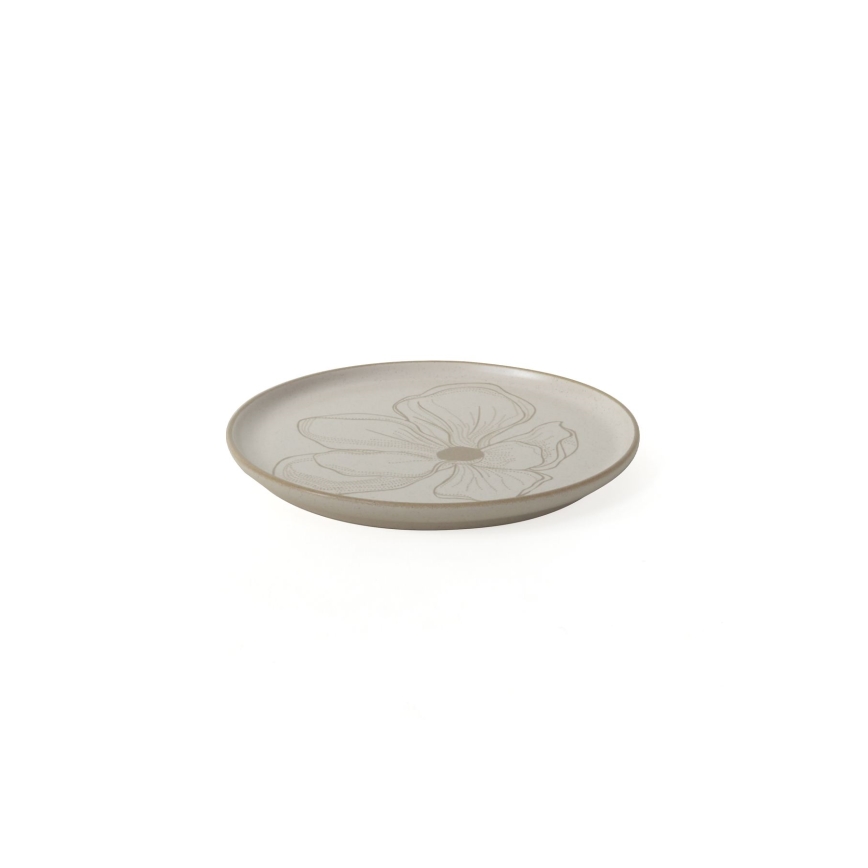 Set veselă 24 piese, bej/ceramică