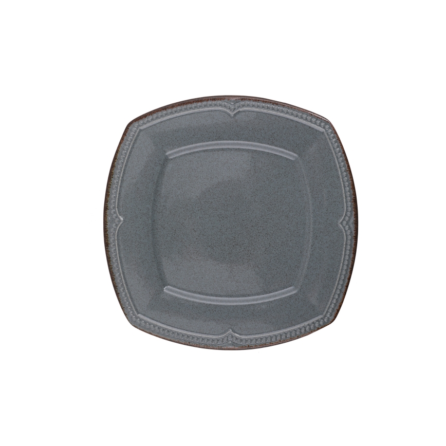 Set veselă 24 piese din porțelan, albastru