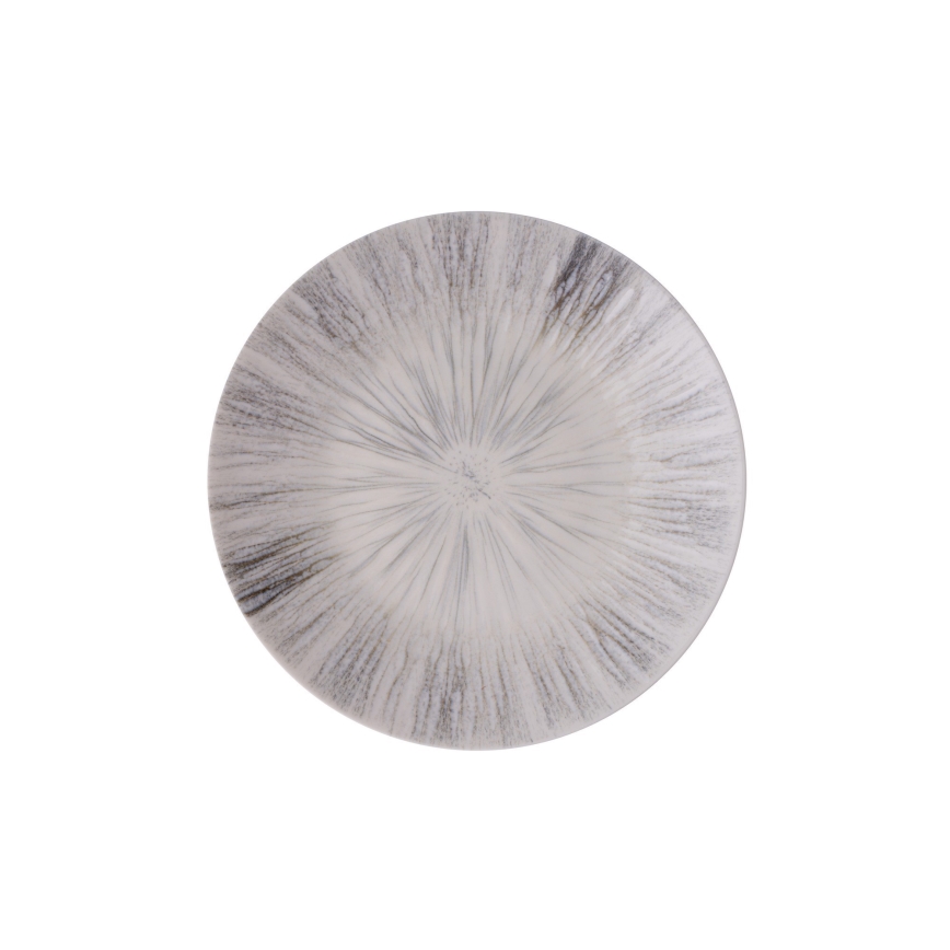 Set veselă 24 piese din porțelan, gri