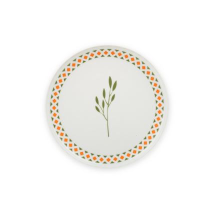 Set veselă 24 piese din porțelan, multicolor