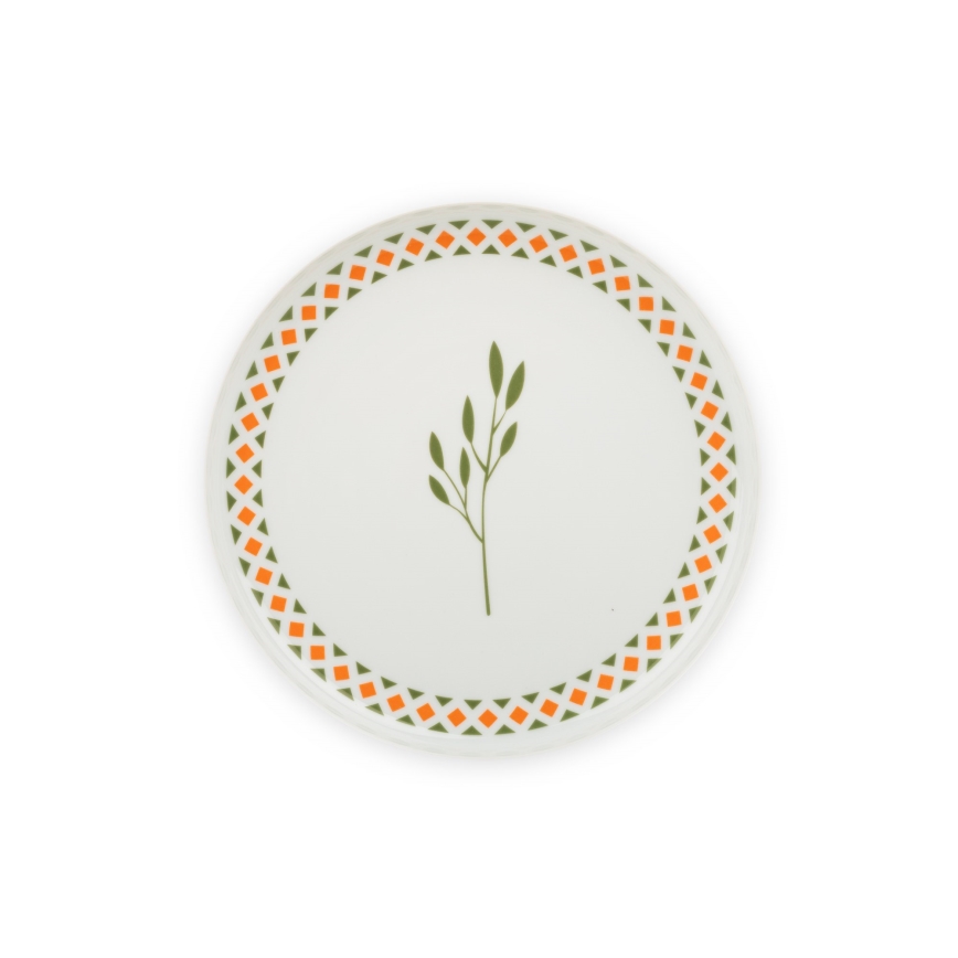 Set veselă 24 piese din porțelan, multicolor