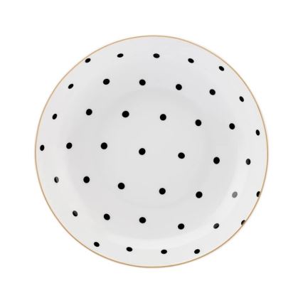 Set veselă 24 piese, din porțelan, multicolor