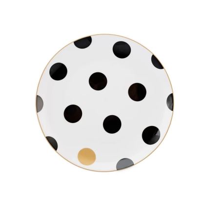 Set veselă 24 piese, din porțelan, multicolor