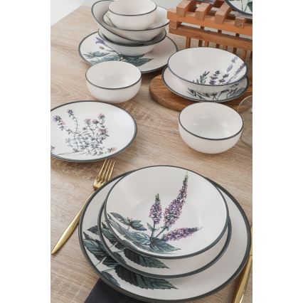 Set veselă 24 piese multicolor/ceramică