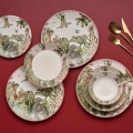 Set veselă 24 piese multicolor/ceramică
