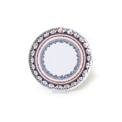 Set veselă 24 piese, multicolor, din ceramică stoneware