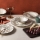Set veselă 24 piese, multicolor, porțelan