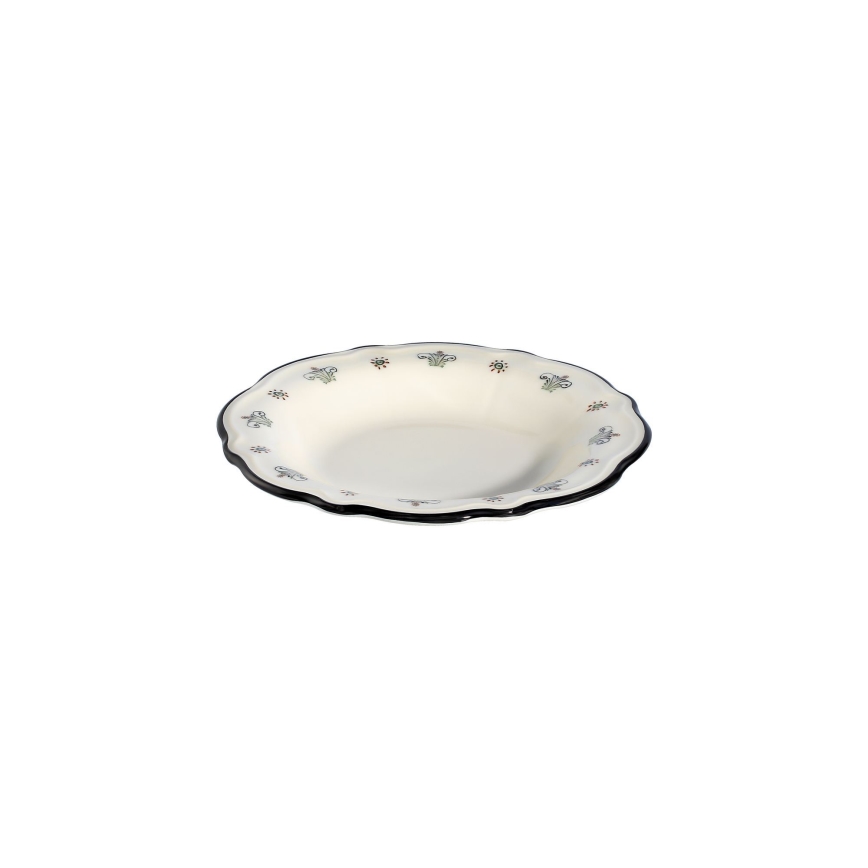Set veselă 24 piese, multicolor, porțelan