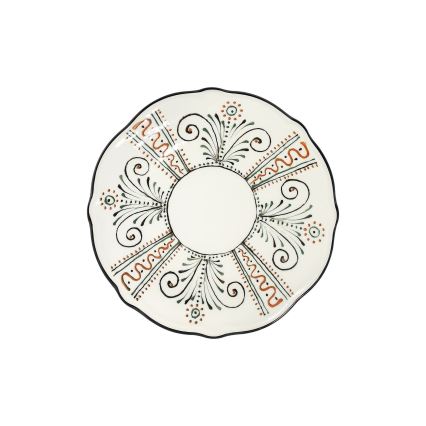 Set veselă 24 piese, multicolor, porțelan