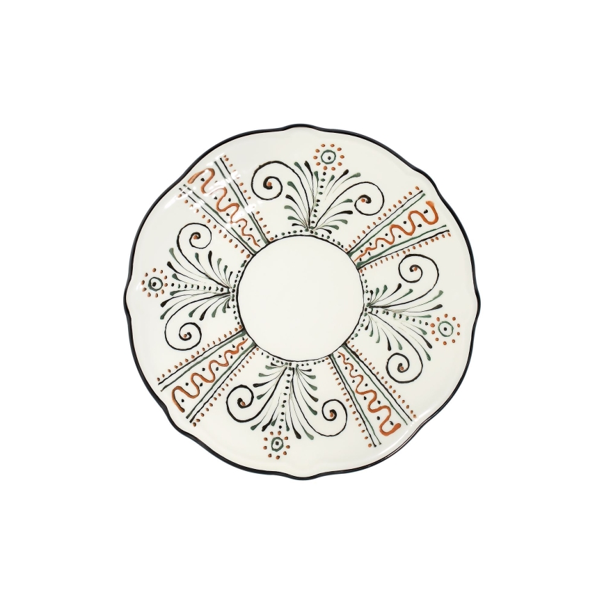 Set veselă 24 piese, multicolor, porțelan