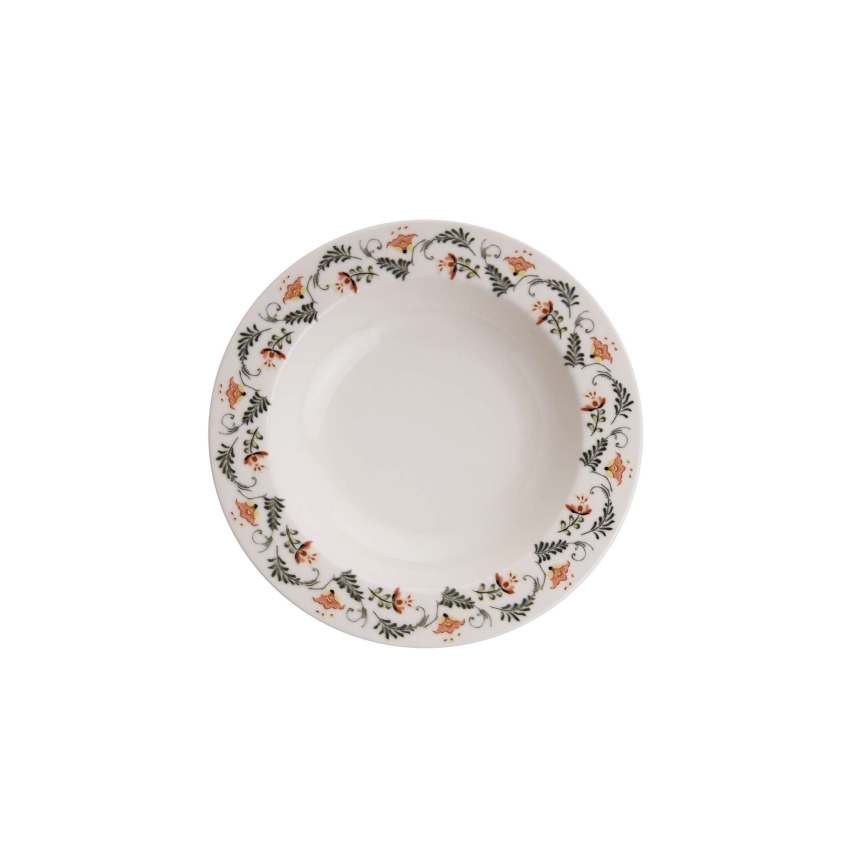 Set veselă 24 piese multicolore/porțelan