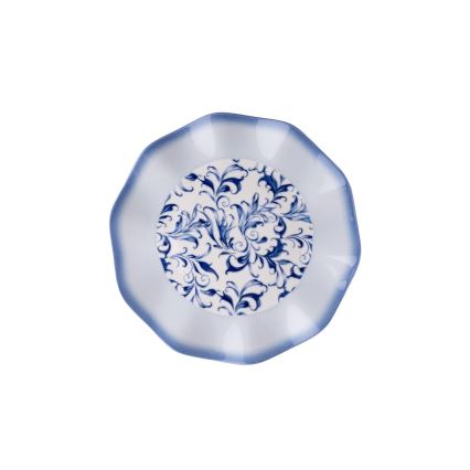 Set veselă, 24 piese, porțelan, albastru