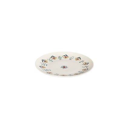 Set veselă 24 piese, porțelan multicolor
