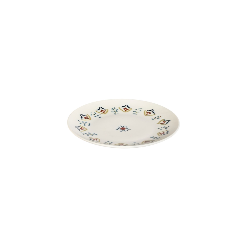 Set veselă 24 piese, porțelan multicolor