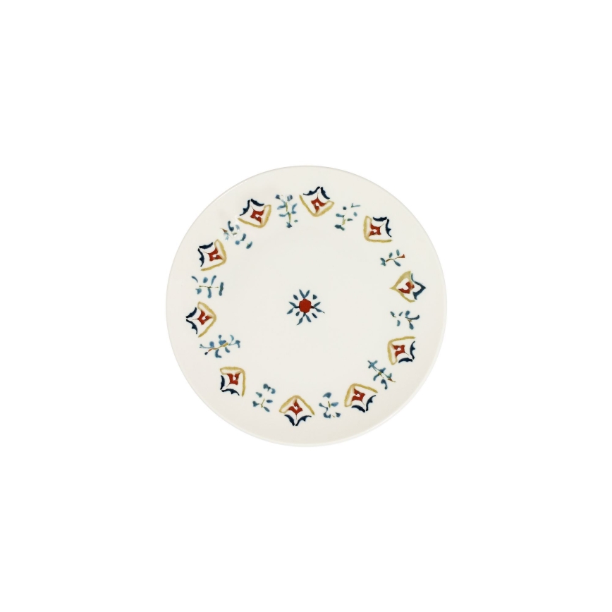 Set veselă 24 piese, porțelan multicolor